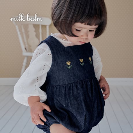 milkbalm/7. tulip denim suit XS(-6M)-M(12M-18M)