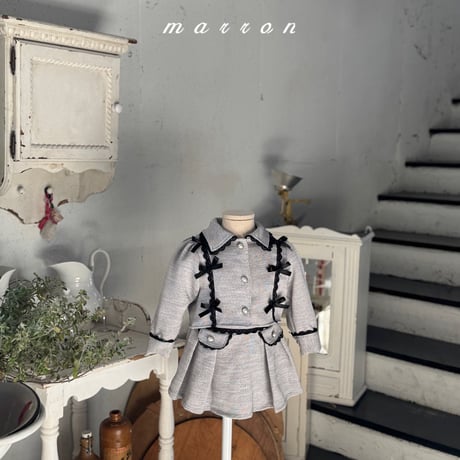 marron/56. amelia set ( jacket ) skirt XS-L
