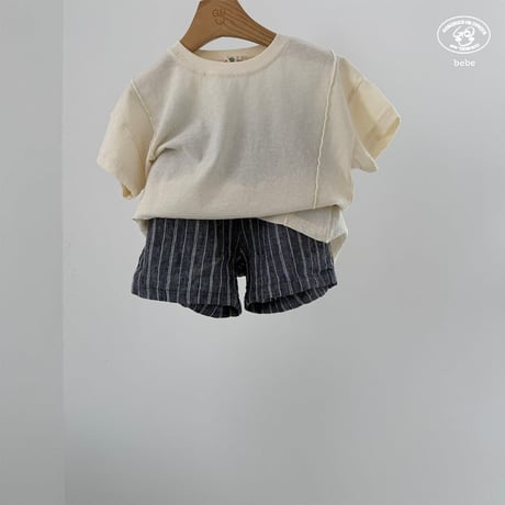 gou/160. B- pin tuck half T-shirt 2(6-12M)-3(12-18M)