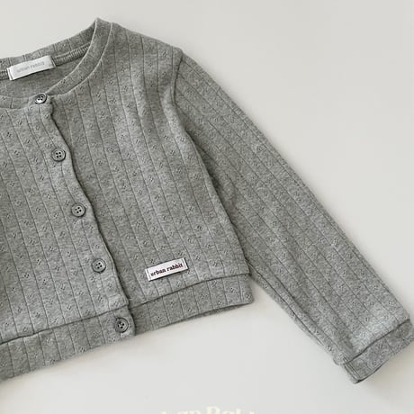urbanrabbit/53. Melville Eyelet Cardigan JS-JM