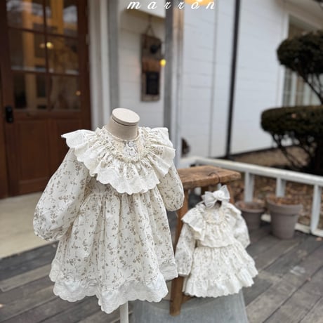 marron/10. nes ( flower ) suit 6M-18M