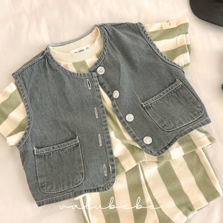 valubebe/15. vertical terry T-shirt 6M-S