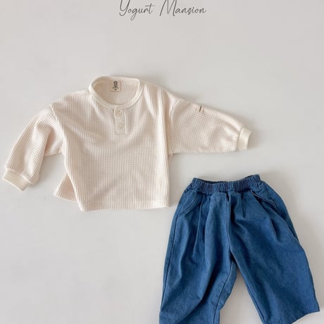 yogurtmansion/11. waffle T-shirt XS-XL