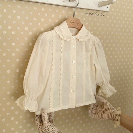 monbebe/5. pepe lace blouse S(1-2Y)-XL(7-8Y)