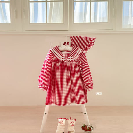 ueo/78. very check one-piece JS-JM