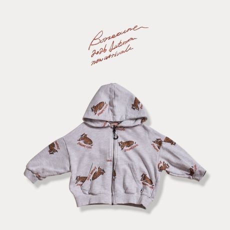 boneoune/20. tiger full_print _ hood zipup JS-JL