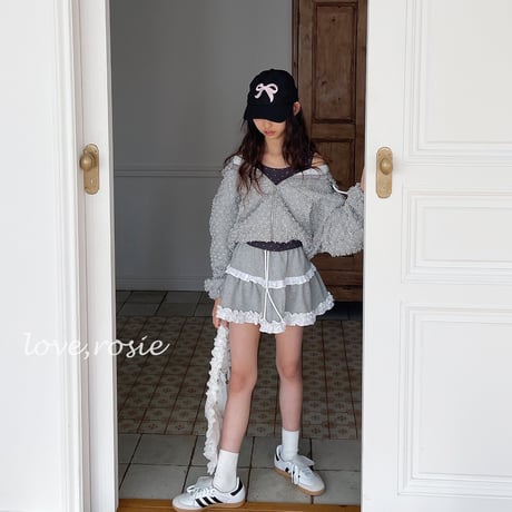loverosie/12. popcorn hood short zipup ADULT