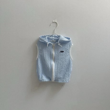 digreen/46. milky hood vest S-2XL