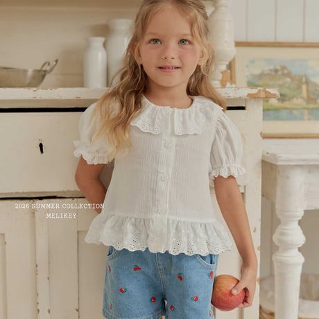 melikey/75. natural puff blouse XS-XL