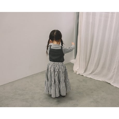 melmel/4. Tiered long skirt XXS-XL