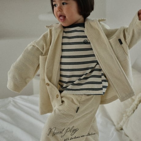 normalplay/34. day stripe T-shirt 12M-L