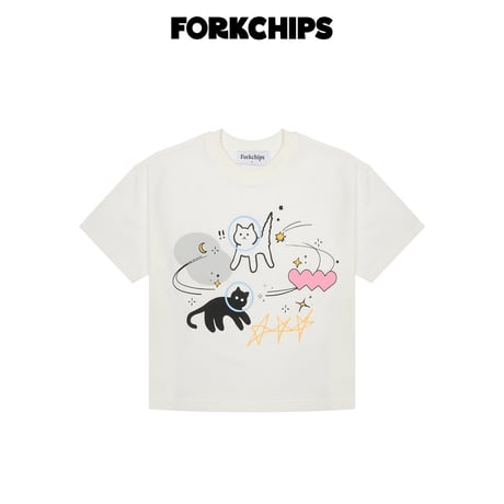 forkchips/72. cats T-shirt JS-JXL