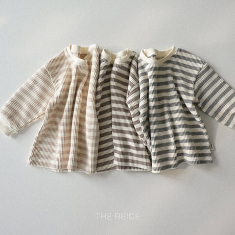 thebeige/12. Waffle long sleeve T XXS-L
