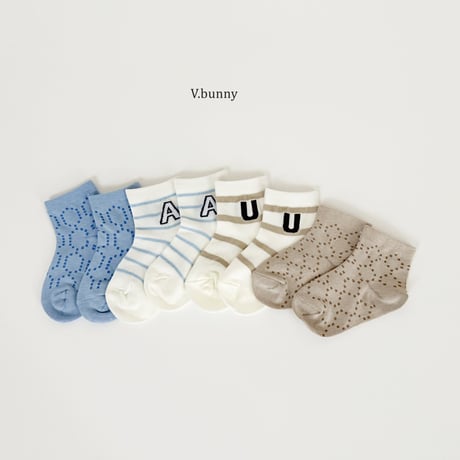 vbunny/20. ei socks set S(130-150)-L(180-210)