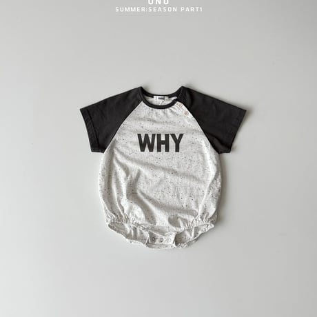 onu/47. bebe )WHY raglan suit BABY(12M)