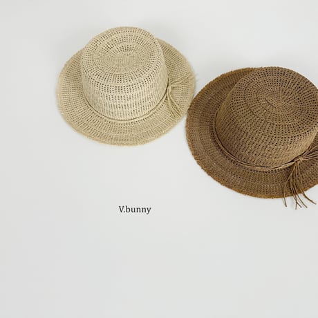 vbunny/66. raphia hat FREE(48-52CM)