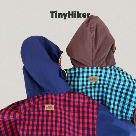 tinyhiker/19. check hoody jumper XS-XL