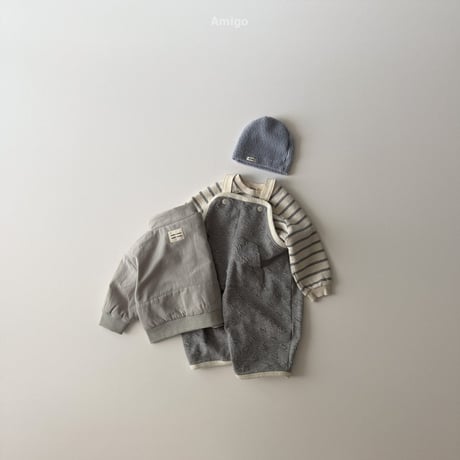 amigo/46. embo dot overalls  XS-XL