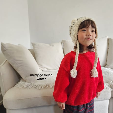 merrygoround/4. snow man-to-man XS-2XL