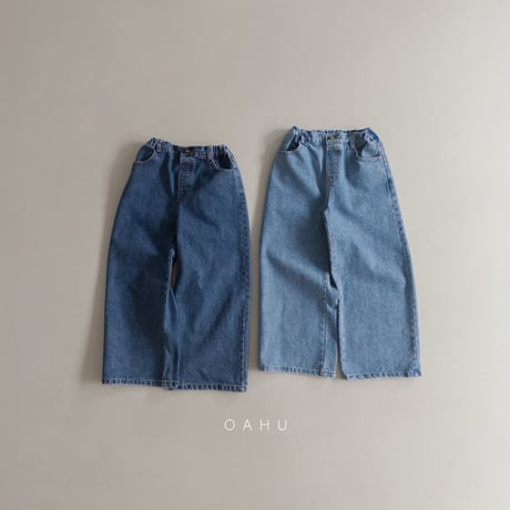 oahu/13. wide denim pants JS-JXL