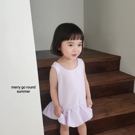 merrygoround/19. ribbon one-piece XS-2XL