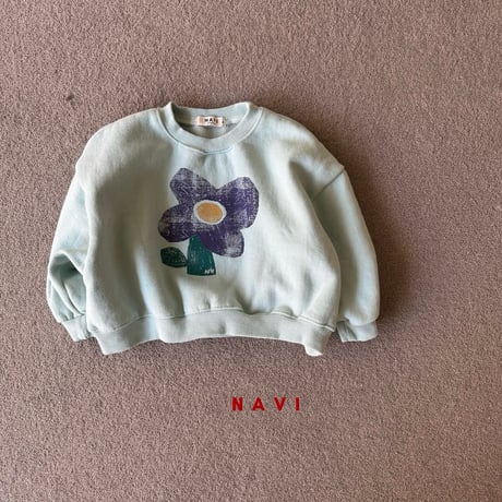 navi/63. dear crop man-to-man S-XL