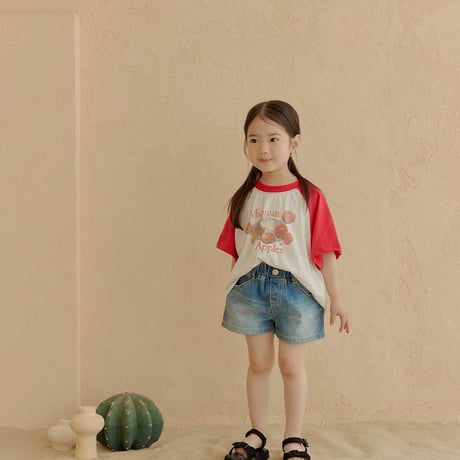 melikey/113. apple raglan T-shirt JS-JM