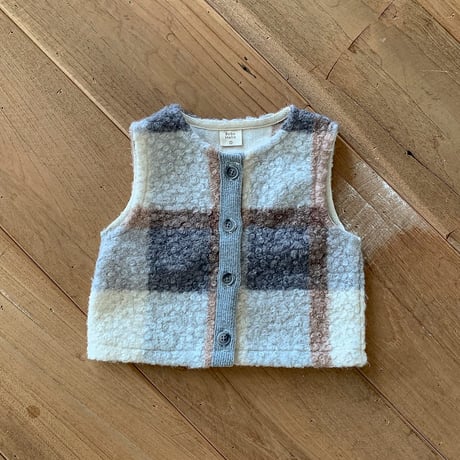 bebeholic/44. roy check vest S(6-12M)-L(18M-24M)