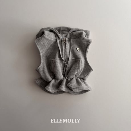 ellymolly/93. flare hood vest 5-11