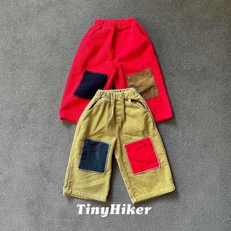 tinyhiker/25. patch corduroy pants XS-XL
