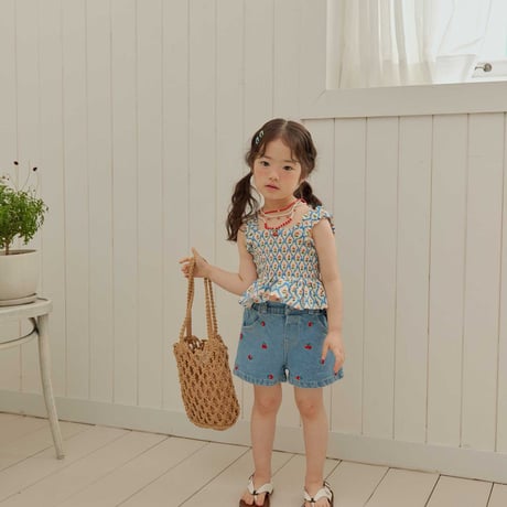 melikey/77. mini cherry half pants XS-XL