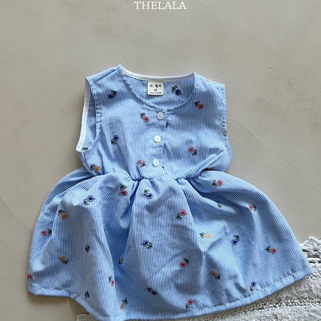 thelala/50. rain flower one-piece XS-XL