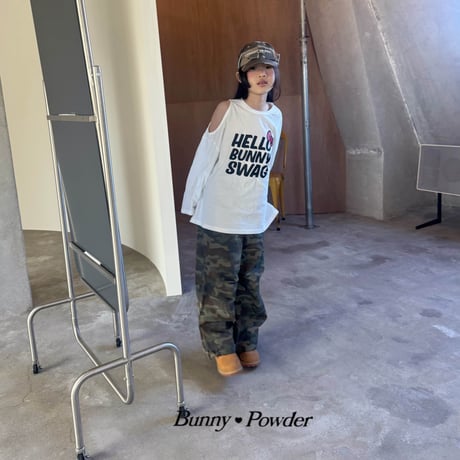 bunnypowder/97. shoulder T-shirt S-XL