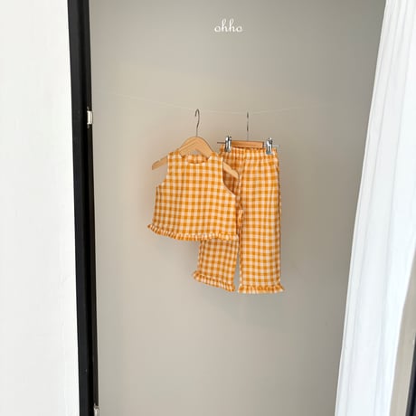 ohho/16. gingham fril Live reese  S-2XL