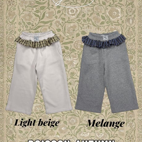 poisson/75. check pants S-XL