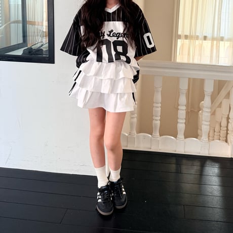comma/123. two color number T-shirt 160-170