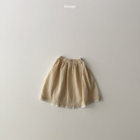 amigo/35. shushu shirring skirt XS-XL