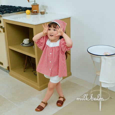 milkbalm/13. ivy check blouse XS-XL