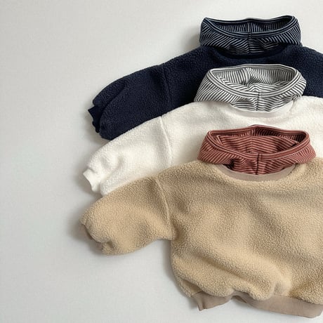 minirobe/4. Boa fleece hooded sweatshirt S-XL