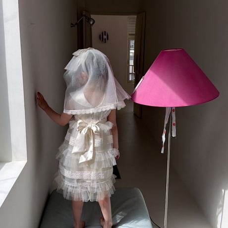 aiai/60. white Veil princess set ) dress 90-130