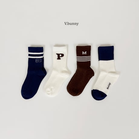 vbunny/15. 6 socks socks set M(130-150)-XL(180-210)