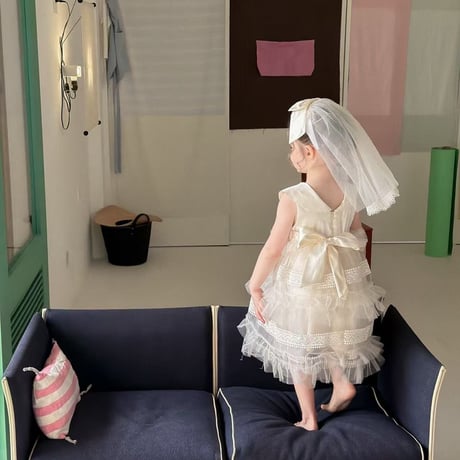 aiai/60. white Veil princess set ) dress 90-130