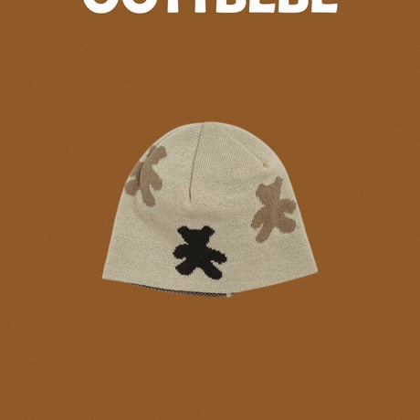 oottbebe/33. bear ( vintage beanie S(1-3Y)-M(4-6Y)