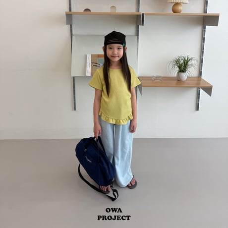 owa/18. pleated fril T-shirt JS