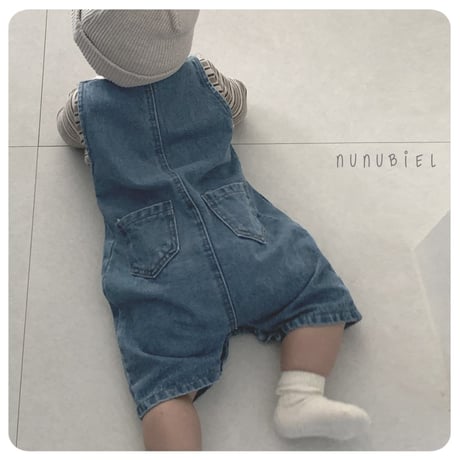 nunubiel/9. denim romper S-L