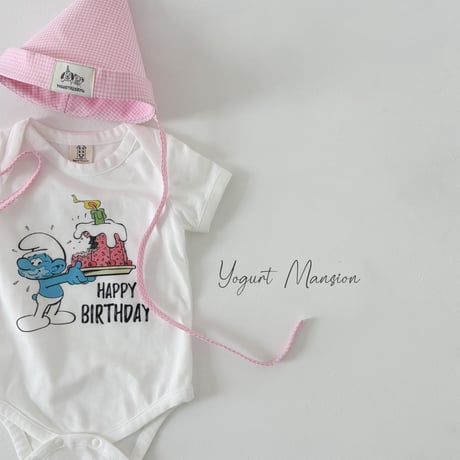 yogurtmansion/36. happy birthday T-shirt FREE(BEBE)