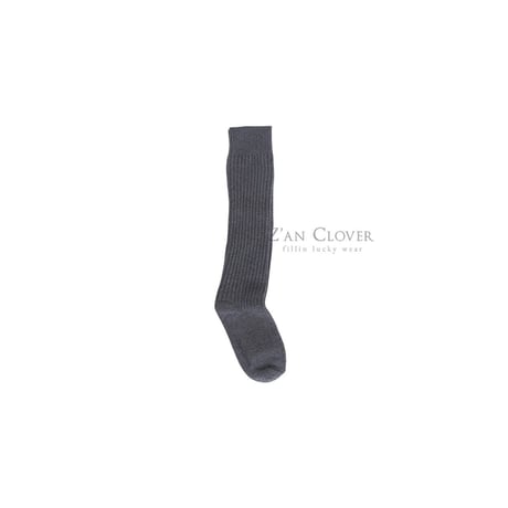 zanclover/4. plain over knee socks M(160-180)-XL(220-240)