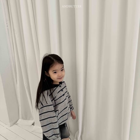 andbutter/23. Today Stripe Hoodie JS-JM