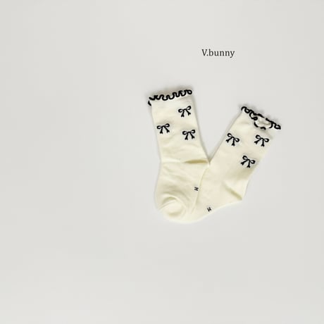 vbunny/4. bow socks set M(130-150)-XL(180-210)