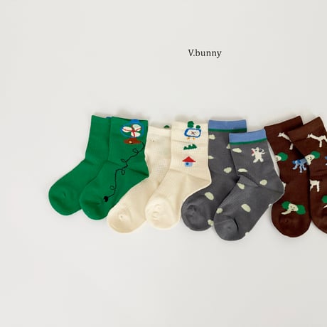 vbunny/80. socks set M(130-150)-XL(180-210)